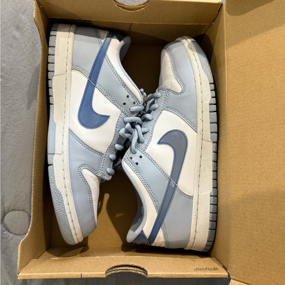 Nike Light Blue and White dunks